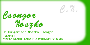 csongor noszko business card